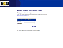 Tablet Screenshot of ebidexpress.imsfastpak.com